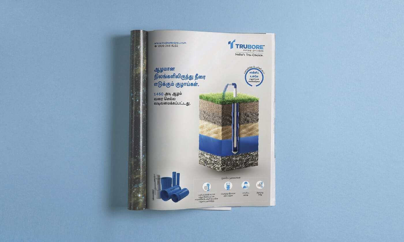Catalogue designing services for Pluming company – Trubore Pipes